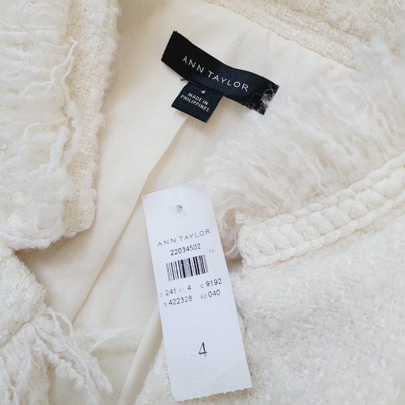 Ann Taylor Fringed Jacket Coat *NWT* - Picture 5 of 16